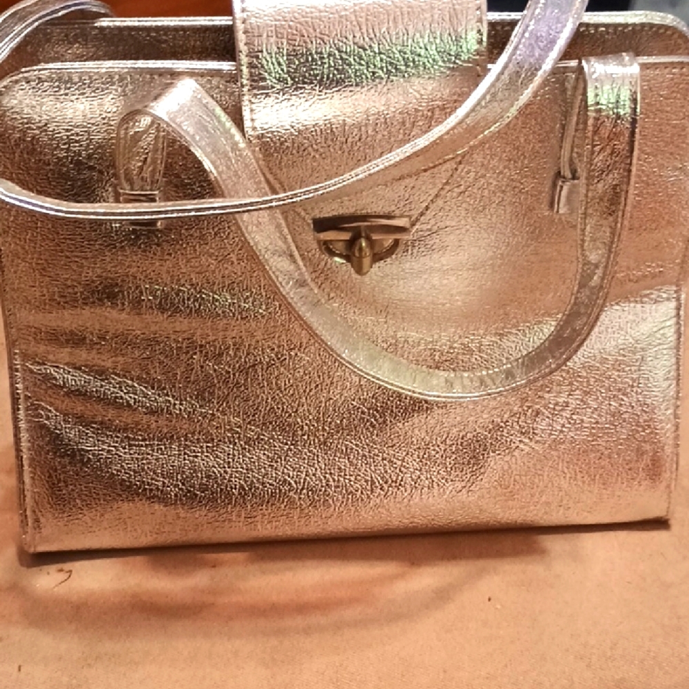 Elegant Gold Women's Handbag 70-80s NWOT